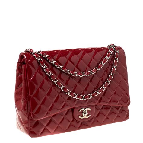 chanel quilted patent leather reissue flap bag xl jumbo|Chanel 2.55 flap bag.